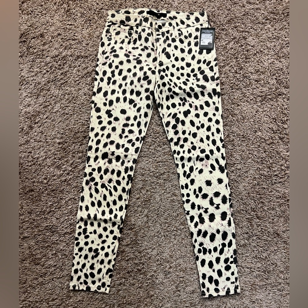 Joes jeans leopard print skinny jeans - Picture 6 of 6